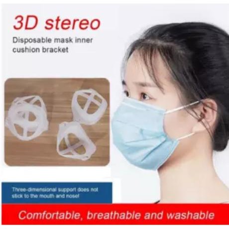 Penyangga Masker Mulut Kain Hijab Scuba Medis Sensi Motif Polos Tebal Murah Ori Face Mask Bracket