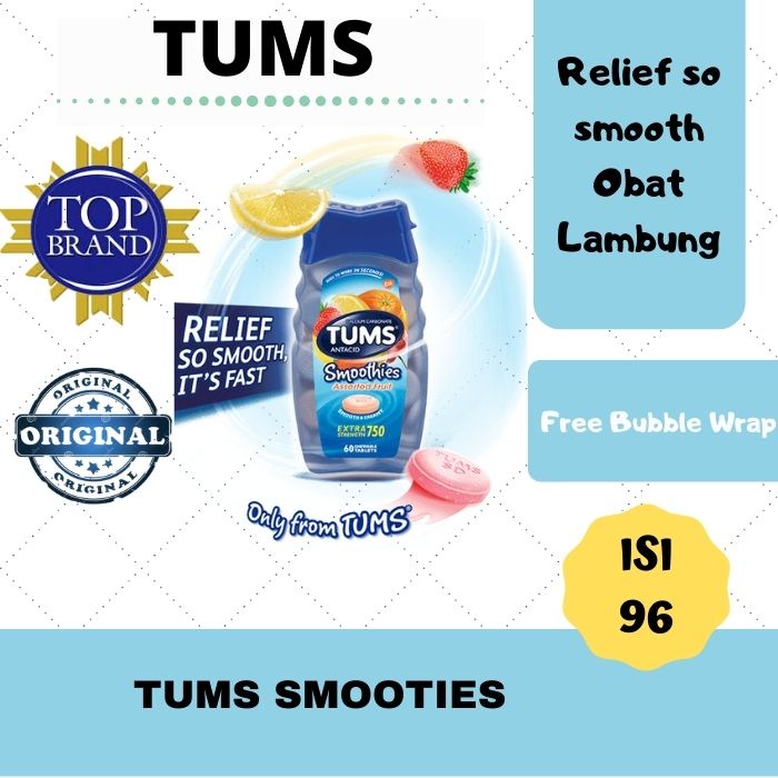Tums extra strenght smooties obat lambung obat maag obat gerd obat asam lambung Ola544