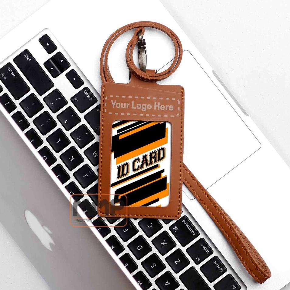 [KODE PRODUK 8JKZB5366] LANYARD NAME TAG KULIT COSTUM ID CARD KALUNG HOLDER NAME TAG ID CARD HOLDER 