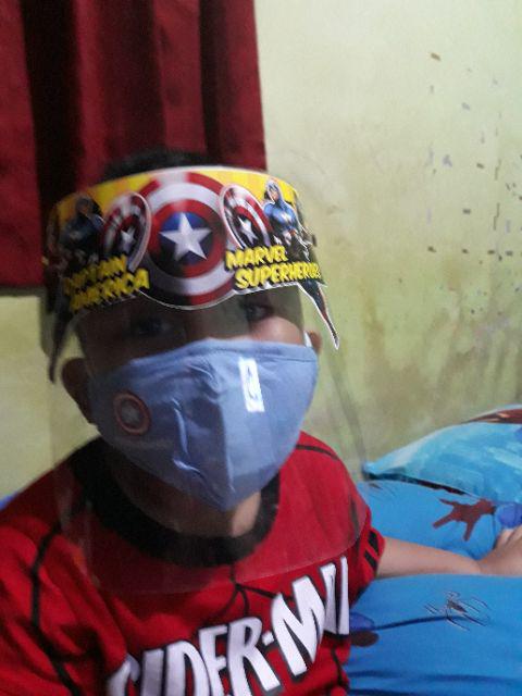Face Shield Anak Premium Ready Stok Semua Karakter