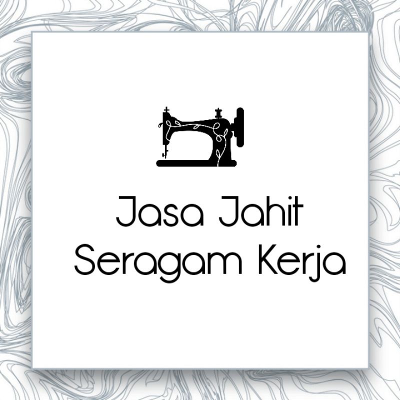 JASA JAHIT SERAGAM KERJA SATU SET/KUALITASBUTIK