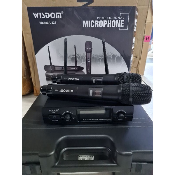 Mic Wireless WISDOM U135/U 135 Handheld Microphone