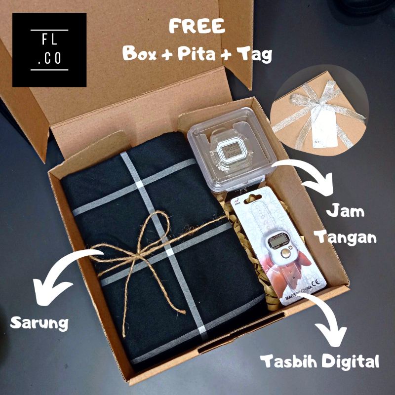 

[COD] Hampers Wisuda / Gift Box Cowok / Kado ulang tahun / Gift Anniversary / Gift Set / Parcel / Sovenir / Sarung / Tasbih Digital / Jam Tangan + Box / Hadiah lainnya