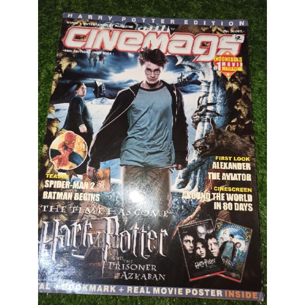 Majalah CINEMAGS - Harry Potter bonus Poster besar & Pembatas buku  (preloved)