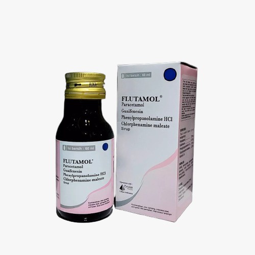 FLUTAMOL SYRUP 60 ML Obat Demam Batuk Pilek Flu Sirup