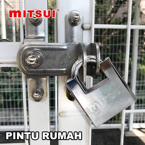 Gembok Pagar MITSUI MPL Deluxe Anti Maling Baja Anti Karat Pager Pintu Rumah Gerbang Rantai Padlock