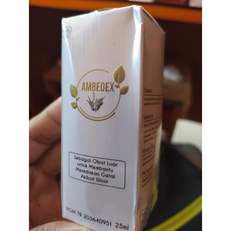 [ORI] AMBEDEX Minyak Oles Wasir Luar Minyak Oles Ambeien Luar BPOM 25ml 100% Ekstrak Tanaman Witch Hazle &amp; Aloe Vera Sangat Cocok untuk Penderita Wasir