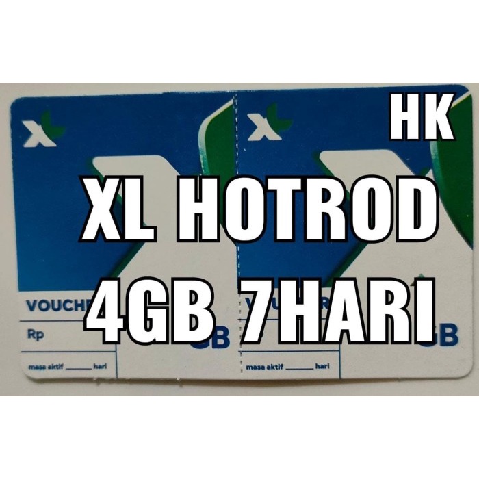 Voucher XL Hotrod 4 GB 7 Hari