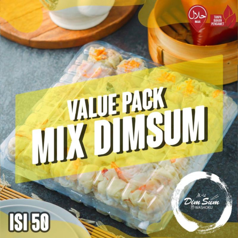 

DIMSUM MASBOY 5 TOPPING (50 PCS) DIMSUM AYAM - WASHOKU DIMSUM HALAL