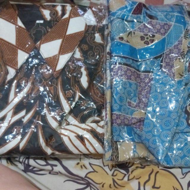 Kemeja Sabdotomo Bima Sena Batik Pria Katun Sragenan Lengan Panjang Motif Terbaru Kantoran Kondangan