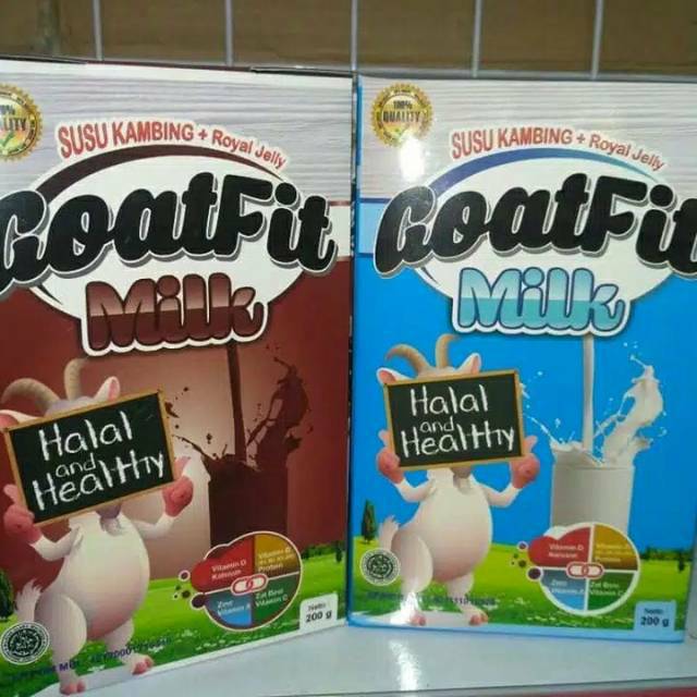 

Goatfit Susu Kambing Etawa Murni Goat Fit Plus Royal Jelly Habbasyifa ( Rasa Vanilla Coklat dan Stroberry )