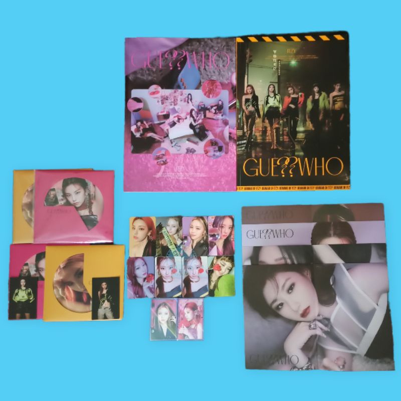 [READY] ITZY - GUESS WHO Album only jyp pob yeji ryujin liat chaeryoung yuna wd photocard pc cil sg
