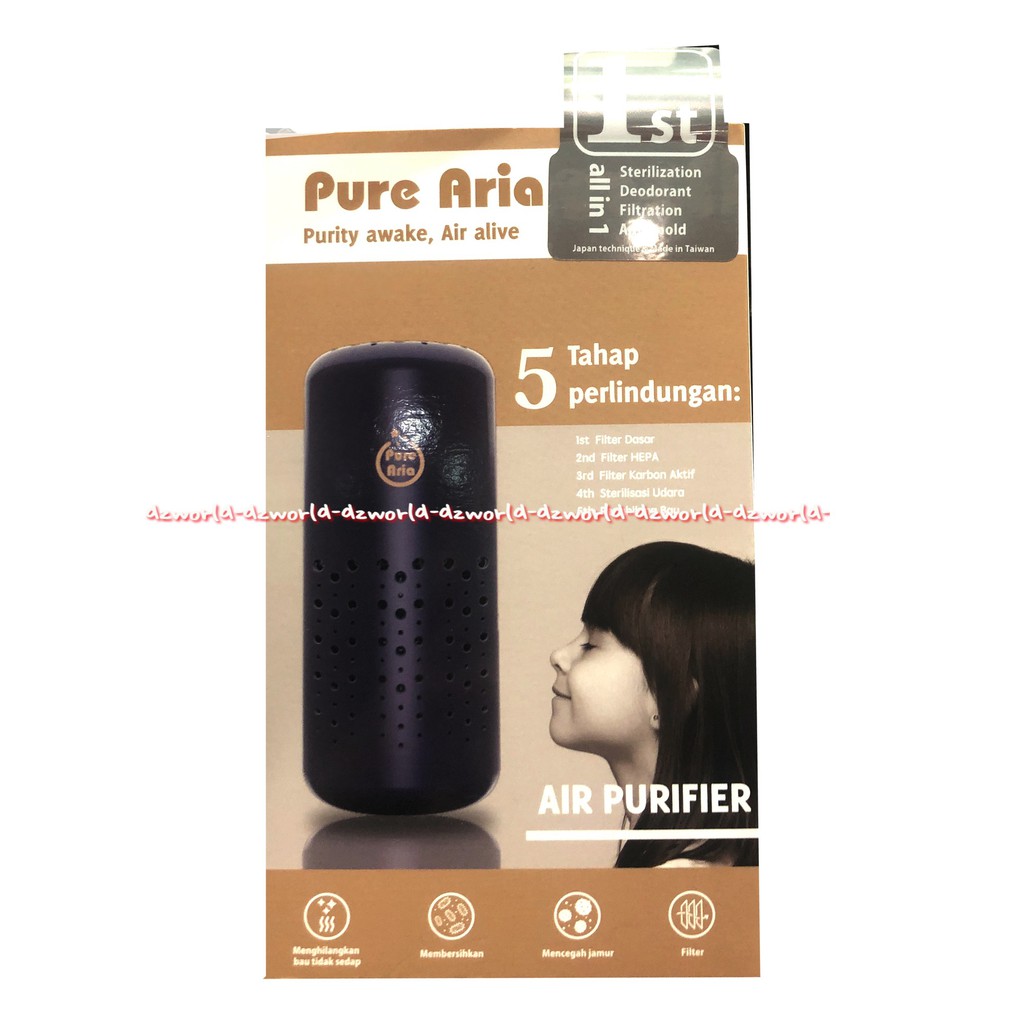 Pure Aria Air Purifier Mini Sterilization 5 Tahap Perlindungan Alat Steril