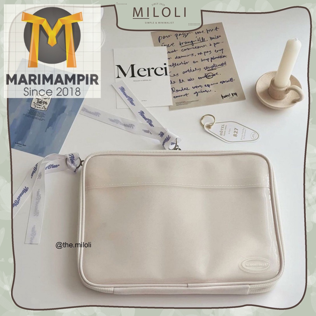 Marimampir [MILOLI] Laptop Bag Pelindung Laptop Almost Blue - F0027