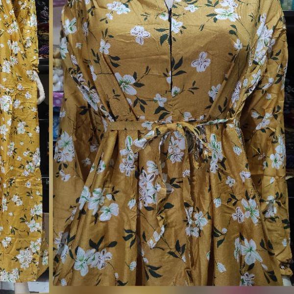 ✸ gamis busui panjang rok susun bali serut pinggang ❈