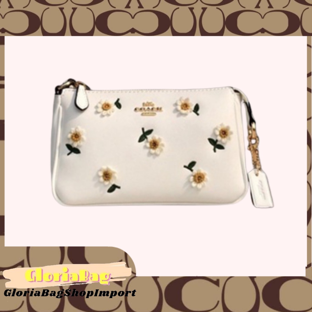 Coach -C3356- Daisy Embroidery Nolita 19 Wristlet Handbag