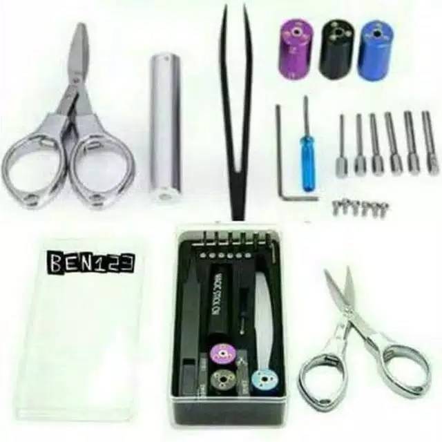 PERALATAN VAPOOR VAPEE UNIVERSAL TOOL KIT SET  all in one -toll kit box