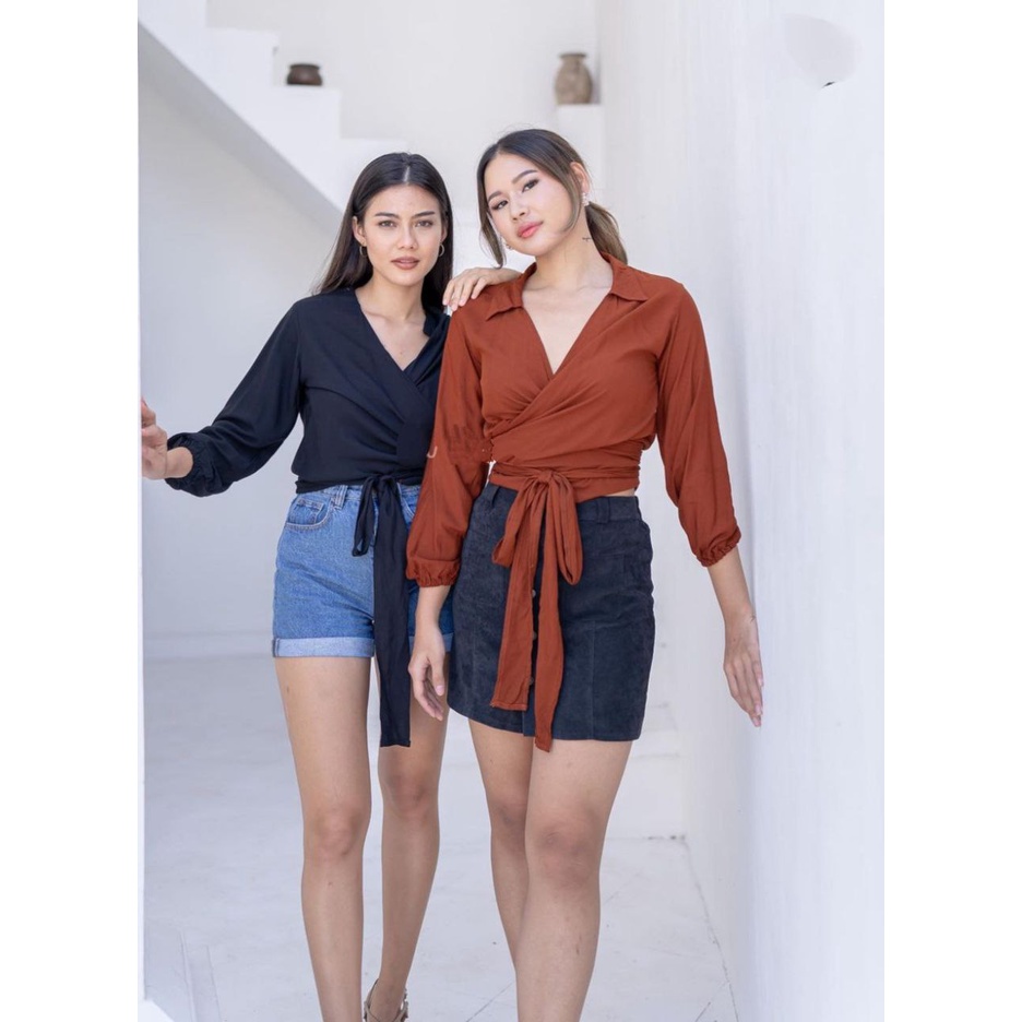 ZARA TOP/ATASAN CROP TOP/ATASAN RAYON