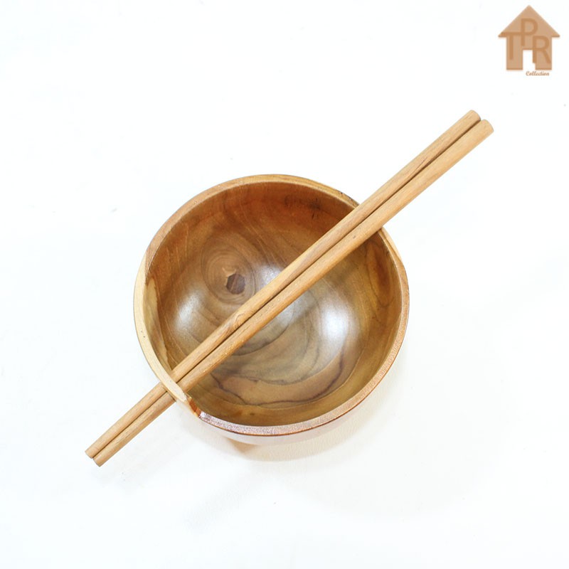 Wooden Ramen Bowl  / Set Mangkuk Sumpit Kayu Jati