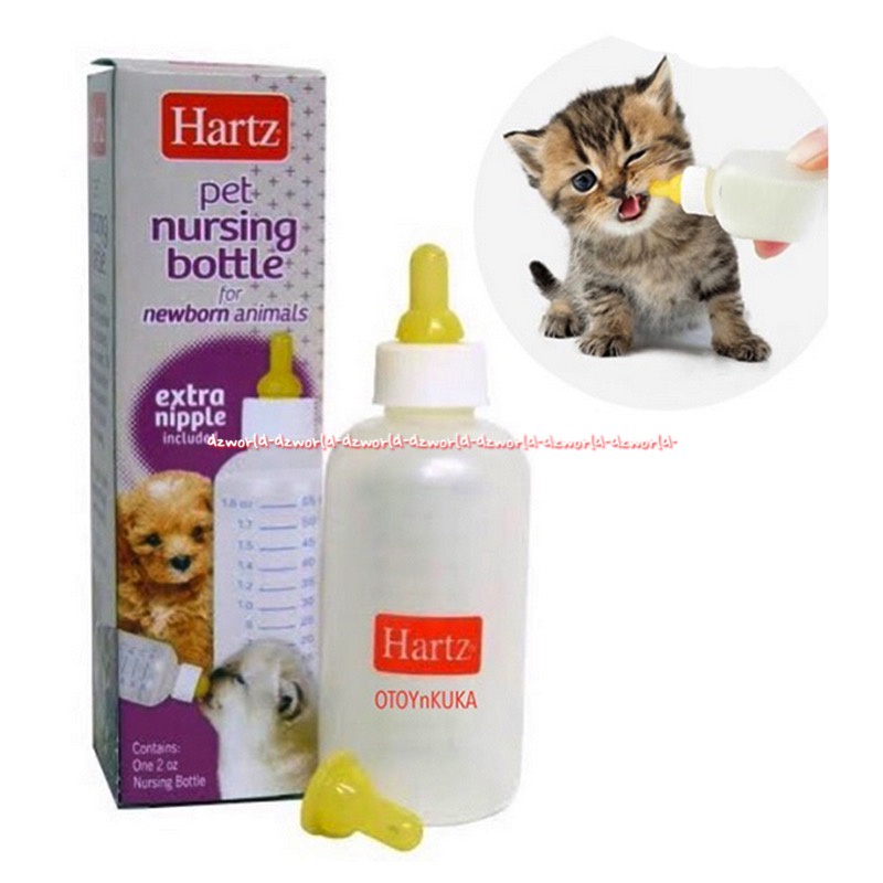 Hartz Pet Nursing Bottle Newborn Extra Nipple Botol Susu Anak Kucing Harts Hart Hertz