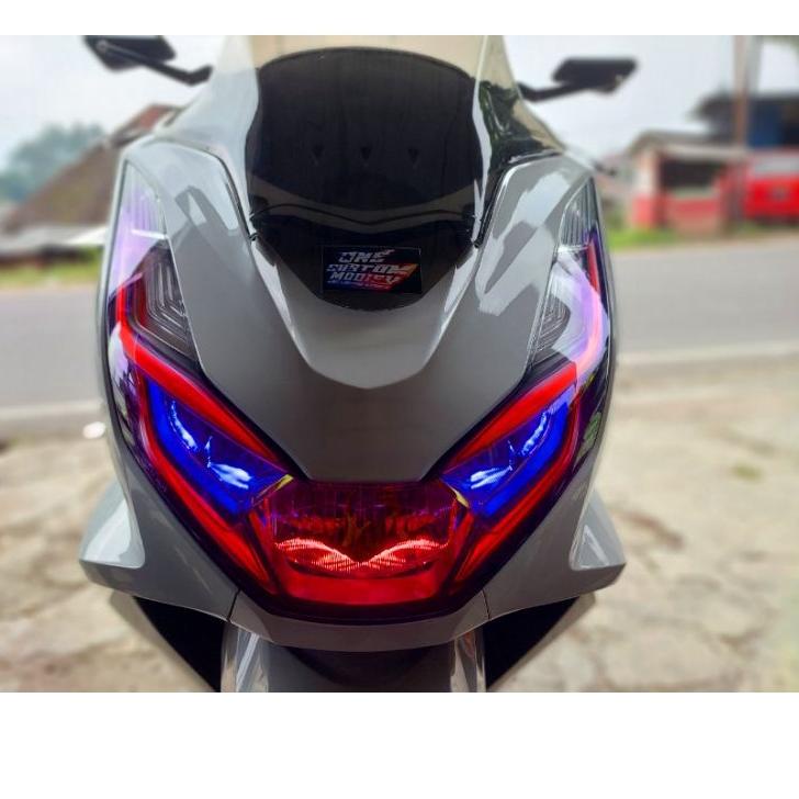 Hot - LAMPU ALIS DRL LED  PCX 160 BONUS DEVIL EYES LAMPU DEPAN SENJA LIS VARIASI PCX 160 2021 2022  