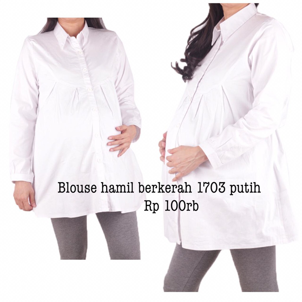 Baju hamil Blouse hamil 1703 Kerja/Menyusui tuliskan warna yg dipilih