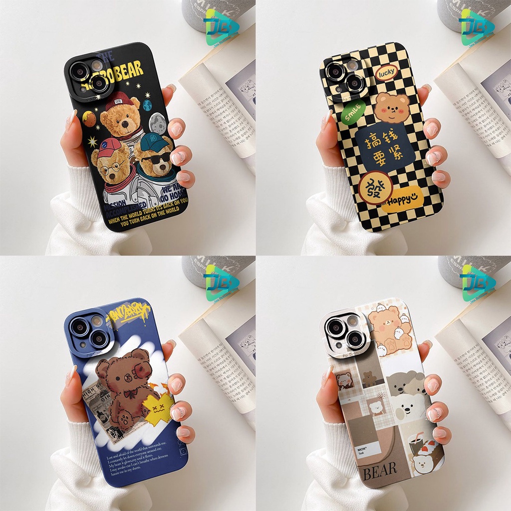 SOFTCASE PROCAMERA CUSTOM BEAR OPPO VIVO SAMSUNG REALME XIAOMI IPHONE INFINIX FOR ALL TYPE JB5770