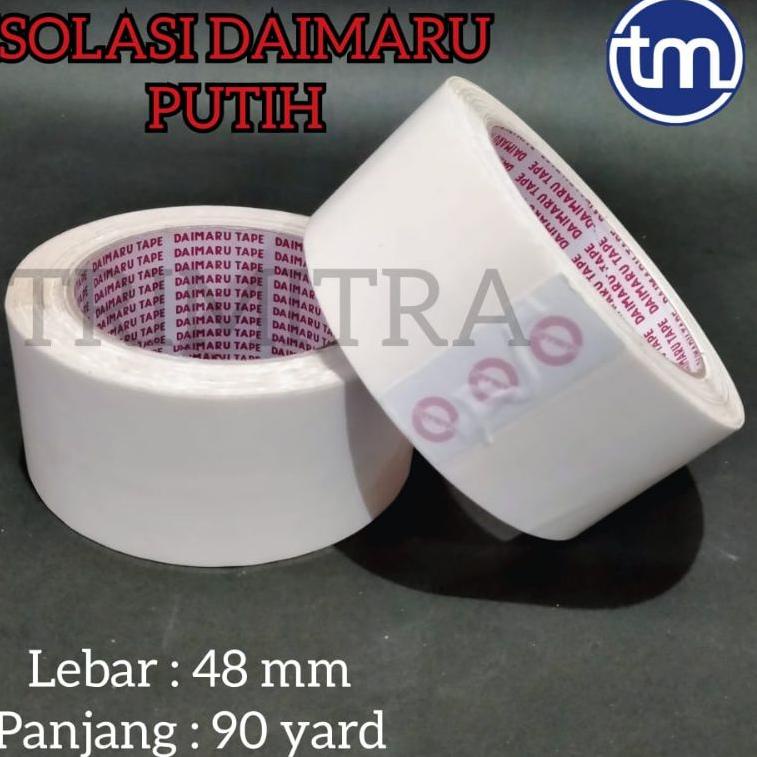 

L6Q ISOLASI / SELOTIP / LAKBAN DAIMARU PLASTIK WARNA PUTIH 2" OPP TAPE✪ (Ready Stock)Terlaku.! ➩