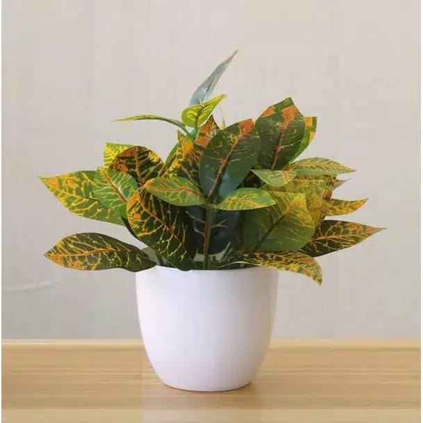 Kunataruma Pot Tanaman Panjang Hias Bunga Plastik Artificial Daun Rambat Dekorasi Monstera Kering-2