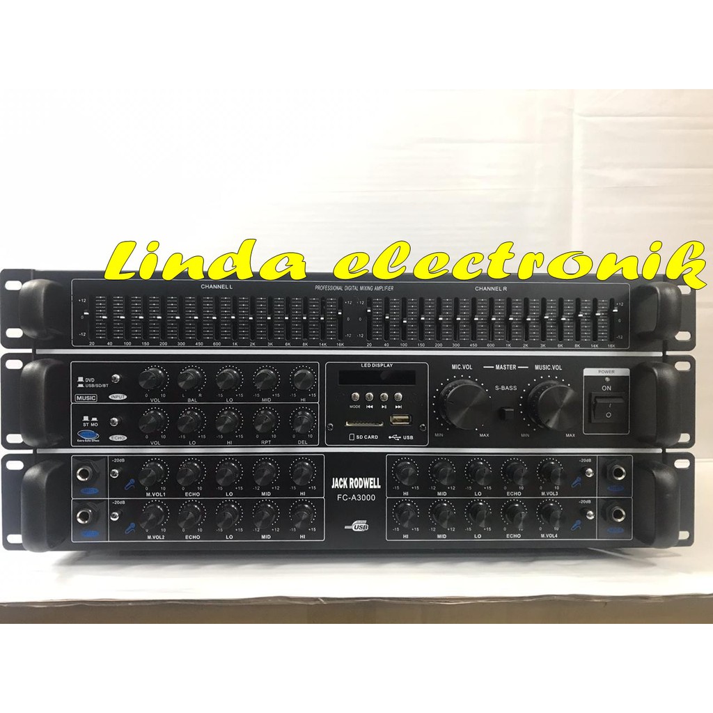 POWER AMPLIFIER JACK RODWELL FC A3000 POWER AMPLI JACK RODWELL FCA3000