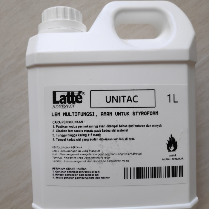 

(DISKON TERMURAH) Lem Styrofoam gabus Latte UNITAC 1000 ml