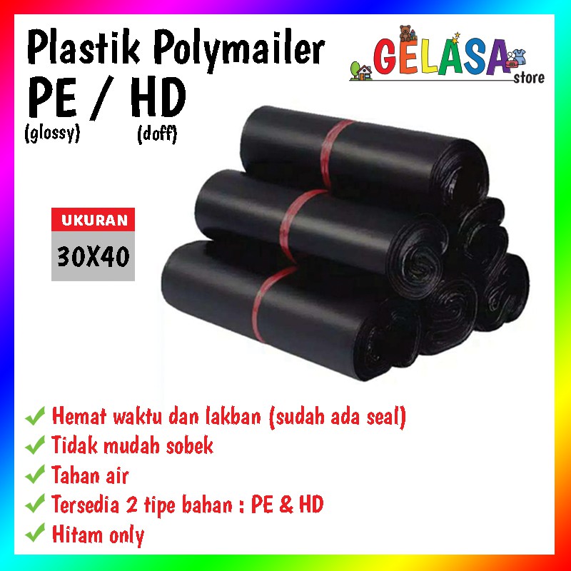 Gelasa Plastik Packing Polymailer Olshop 30x40