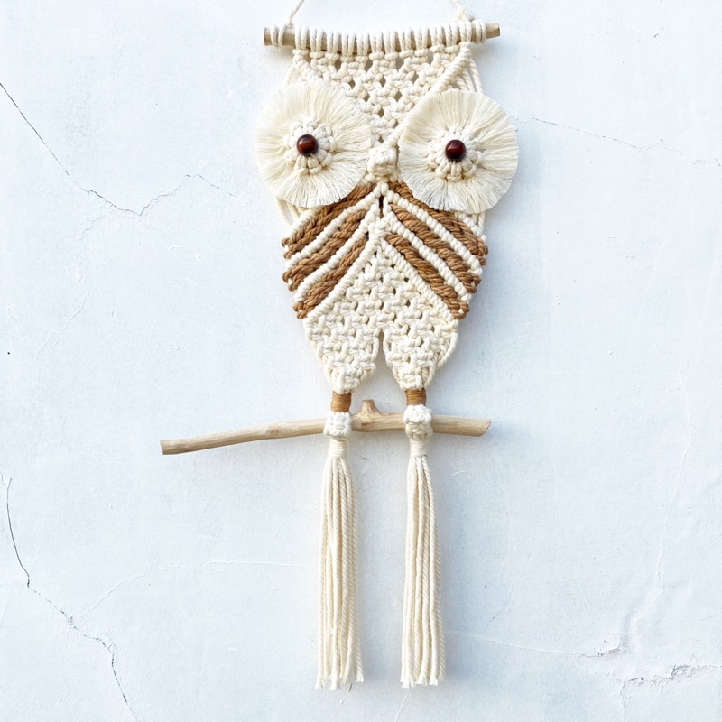 macrame owl burung hantu