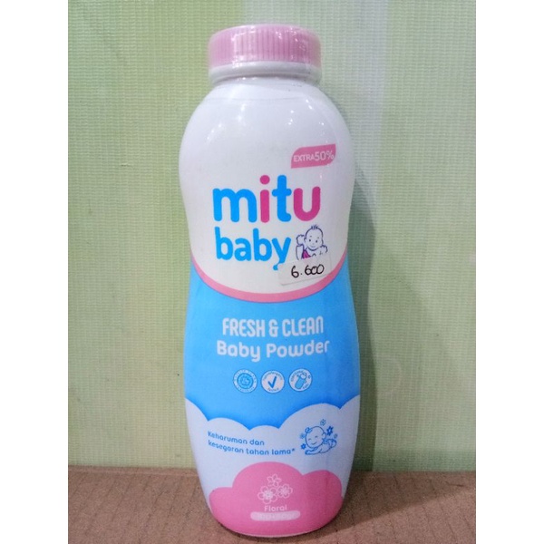 MITU BABY POWDER FRESH&amp;CLEAN CLASIC, FLORAL 100+50GR