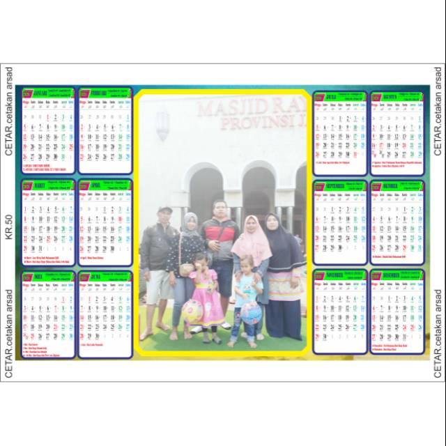 

KALENDER FOTO CUSTOM. KR50