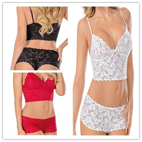 Bra Push-Up Padded Bra Set lingerie Celana dalam Lace Underwear size L_XXL a303