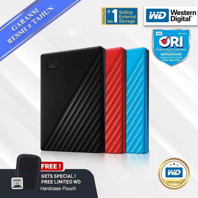 WD New My Passport 2TB - HDD / HD / Hardisk / Harddisk