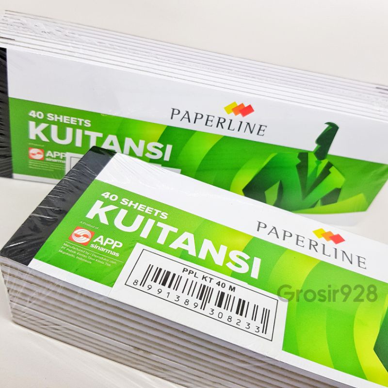 

Buku Kuitansi / Kwitansi Paperline Kecil PPL KT 40 M (40 lembar)