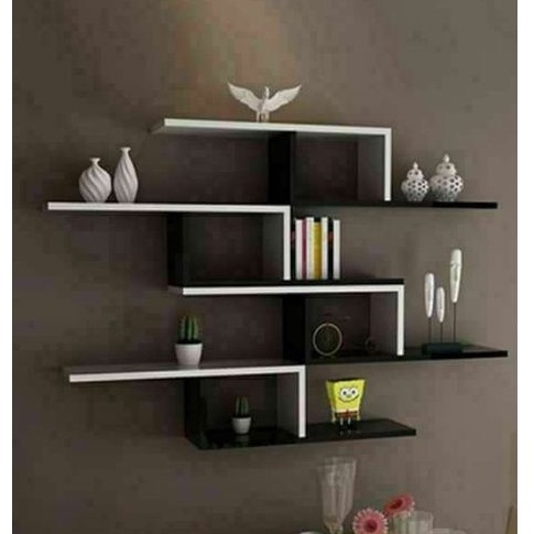 Rak Tv Minimalis Modern Meja Tv Warna Hitam Putih Murah Unik Terbaru GantungKayu Modern g
