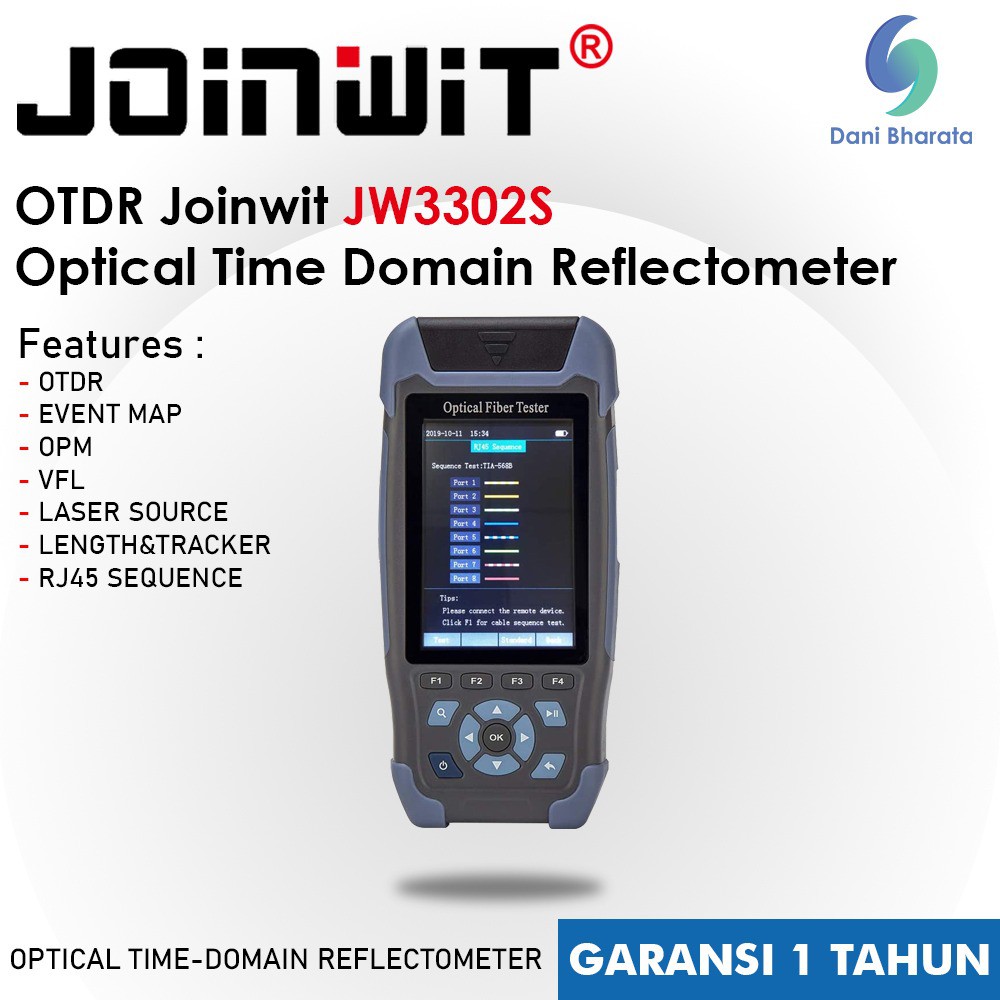 OTDR JOINWIT 3302S Fiber Optik Optical Time Domain Reflectometer JW3302S FTTH CATV