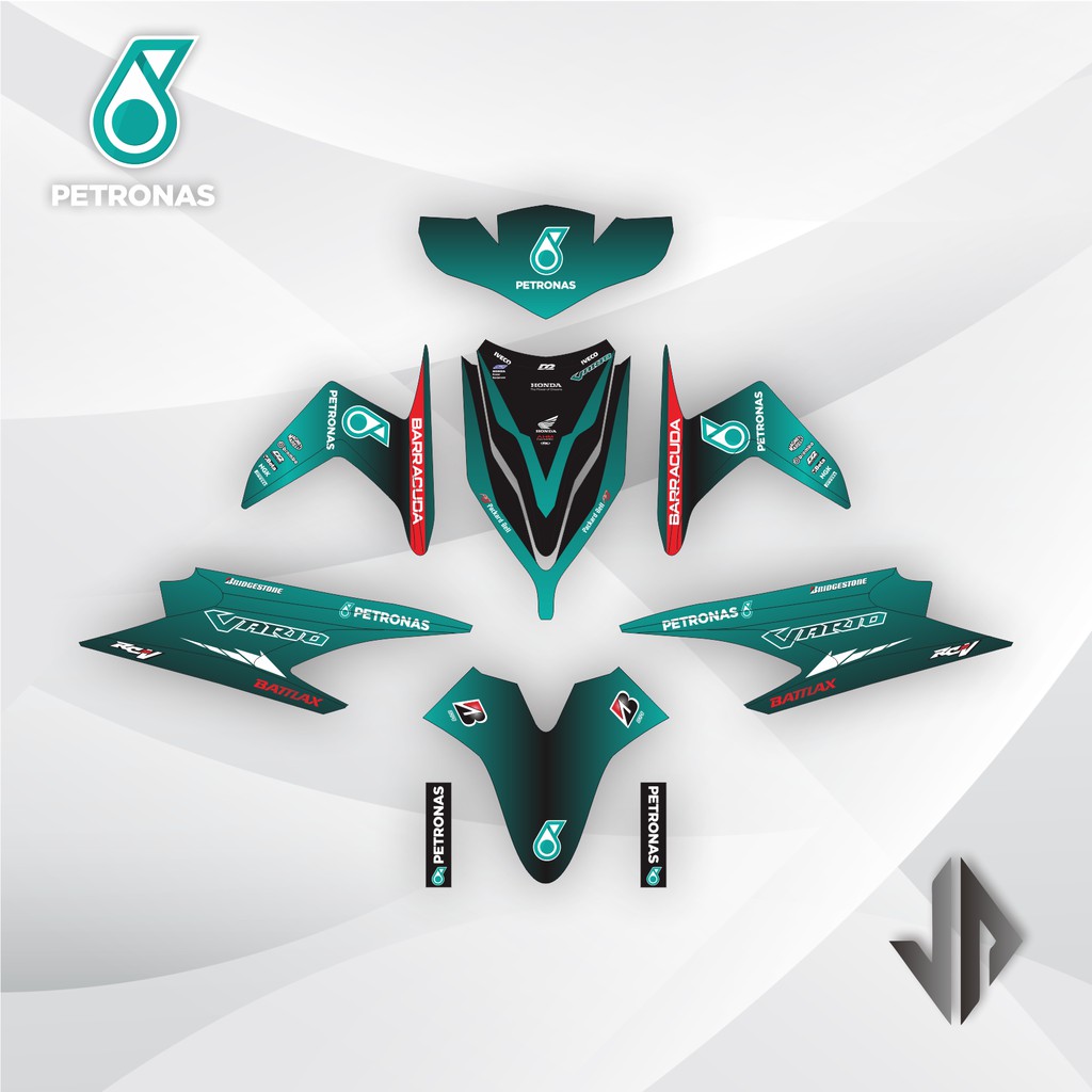 Decal Sticker / Stiker Vario Techno 110 Karbu 2009 2010 2011 2012 14 Petronas