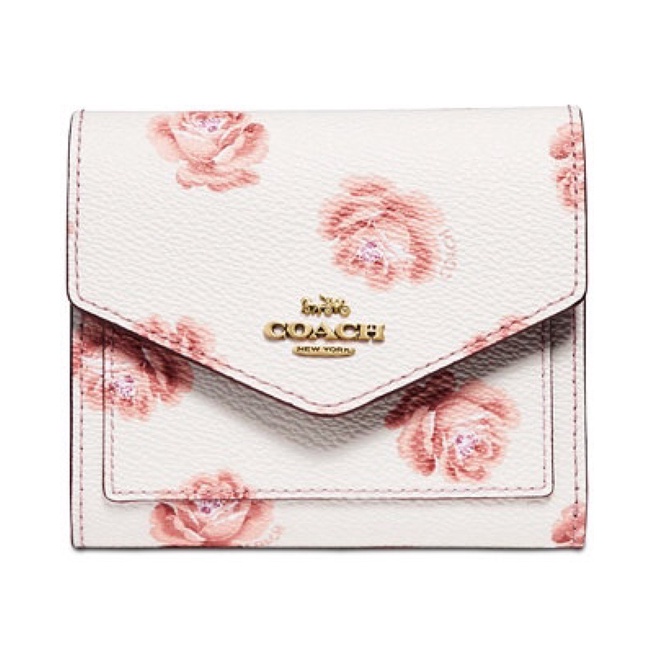 Coach Small Wallet Rose Print