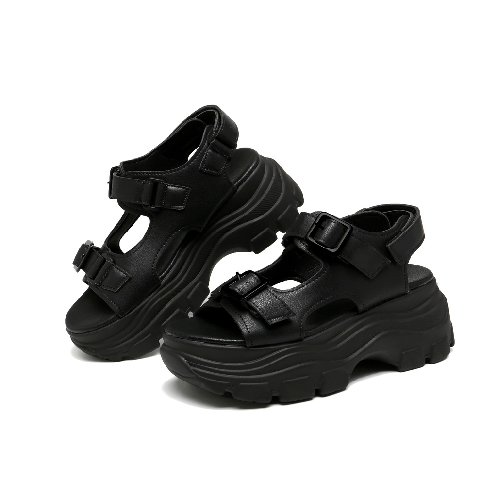 PVN Doyoung Sandal Tali Wanita All Black 397-3