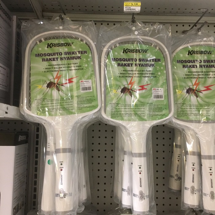 Krisbow Mosquito Swatter Raket Nyamuk Rechargeable Ace Hardware Top Quality