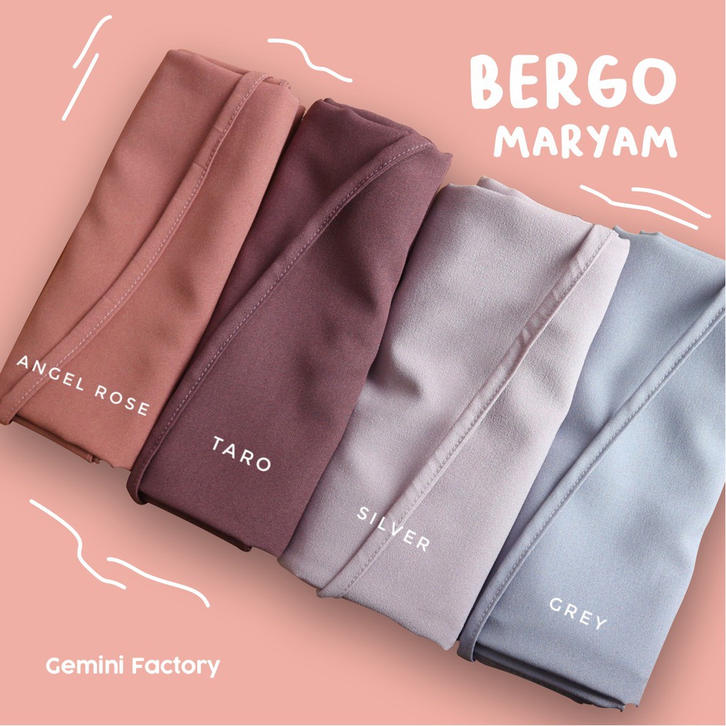 Bergo Maryam Hijab Bergo Kerudung Bergo Tali Diamond Hijab Instant | Hjb