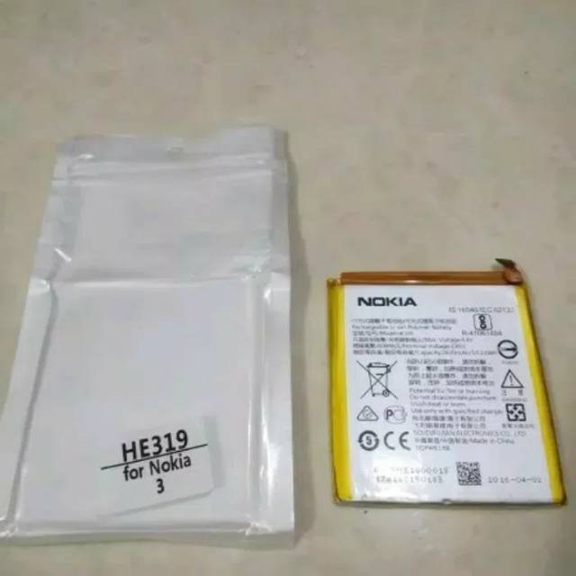 BATERAI BATRE BATTERY NOKIA 3 HE319 ORI