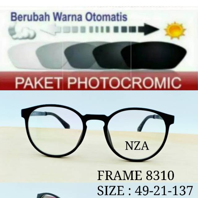 Frame Kacamata Terbaru Free Lensa Berubha warna ( Photocromic ), Kacamata Minus , Plus, Anti Radiasi