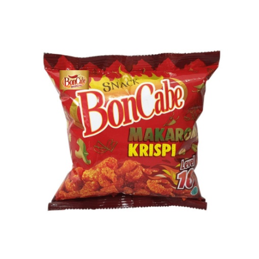 bon cabe makaroni Boncabe makaroni krispi reguler 30 gr level 10 15 pack kobe snack cemilan grosir murah makanan ringan