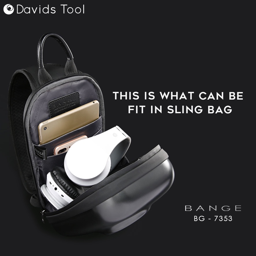 Bange Waistbag Pria Waterproof Waist Bag Original Weisbag Tas Weistbag Waisbag Premium Anti Air Original Import Distro Selempang Slempang Slingbag Cowok Casual BG7353