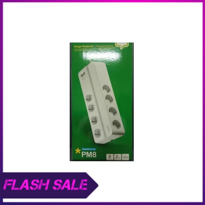 APC Surge Protector PM8GR   PM8 GR colokan anti petir   White